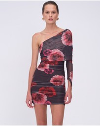 Suboo - Frida Draped Off Shoulder Long Sleeve Mini