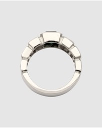 Elli Jewelry - Ring Quartz Rectangle 925 Sterling Silver
