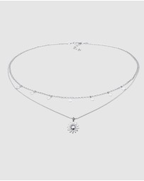 Elli Jewelry - Necklace Layer Sun 925 Sterling Silver