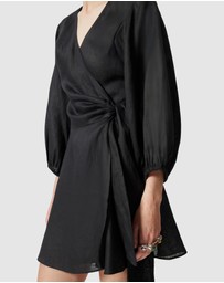 & Other Stories - Linen Wrap Mini Dress