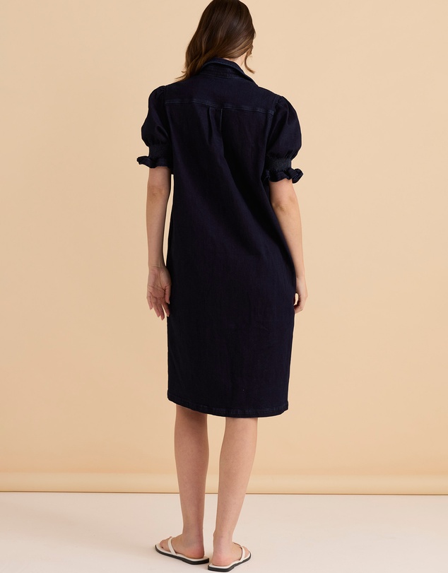 Betty Basics - Scallop Denim Dress