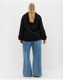 City Chic - Lola Short Melton Coat
