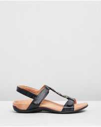 Vionic - Farra Adjustable Sandal - Black Woven
