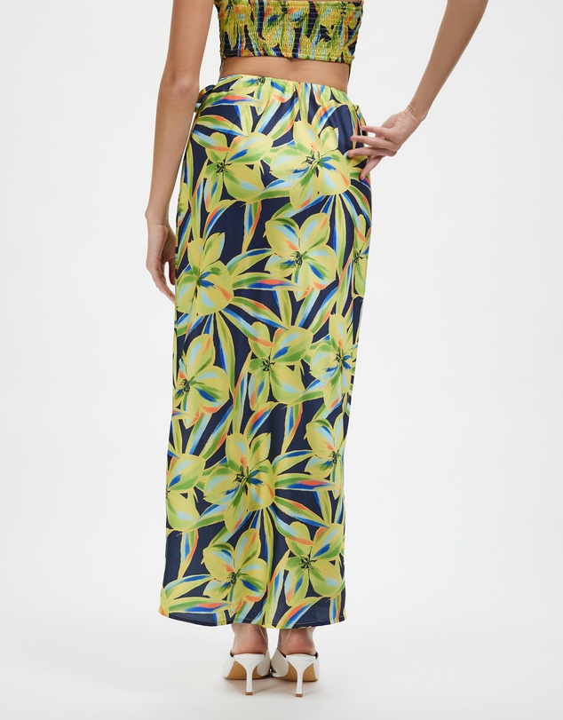 Dazie - Golden Hour Stain Midi Skirt