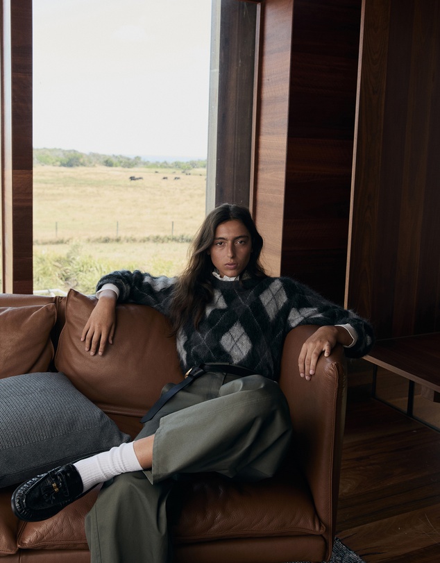 Country Road - Argyle Crew Neck Knit