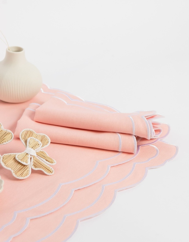 Tablescaped - Pretty In Pink - Set of 4 Placemats