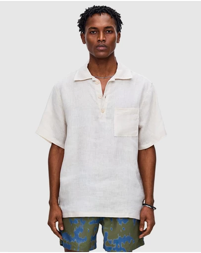 OAS Company - Beige Girona Linen Shirt