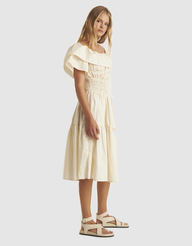 Zerafima - Helena Shoulder Frill Dress
