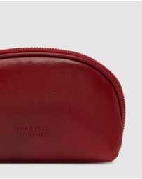 Republic of Florence - Duo Red Leather Pouch Set