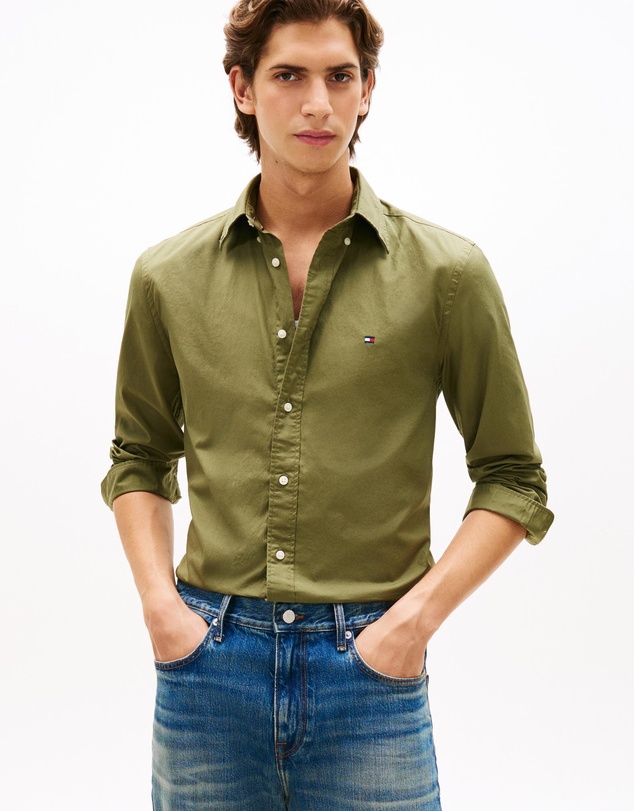 Tommy Hilfiger - TH Flex Regular Fit Poplin Shirt