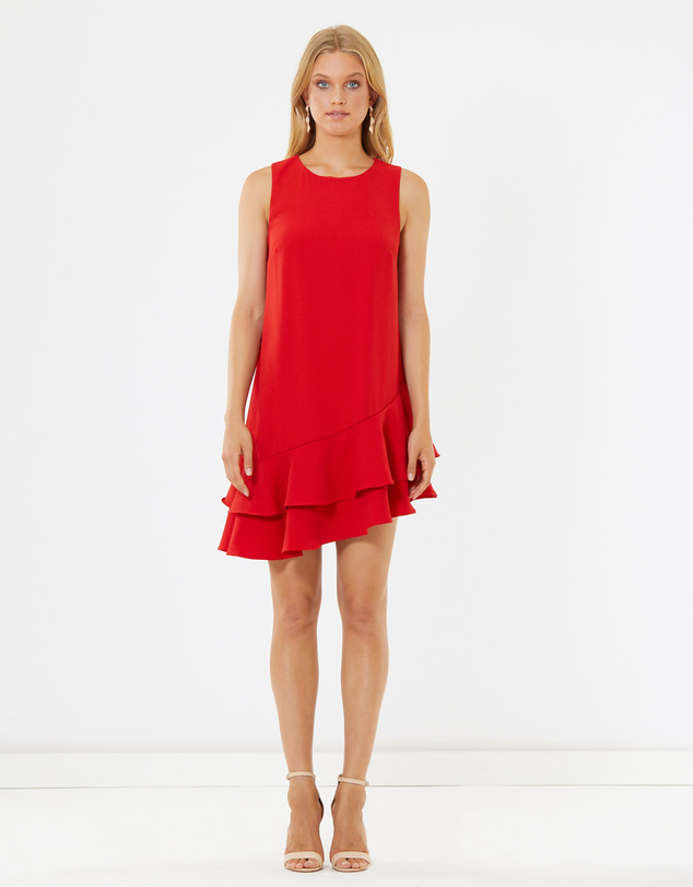 Calli - Melina Frill-Hem Dress