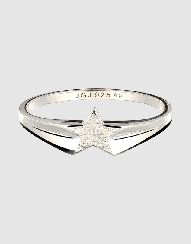 Kuzzoi - ICONIC EXCLUSIVE - Signet Ring with Star Emblem in 925 Sterling Silver
