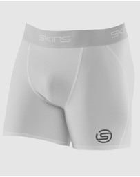 SKINS - SKINS Compression Men's Series-1 Running/Football/Gym Short White