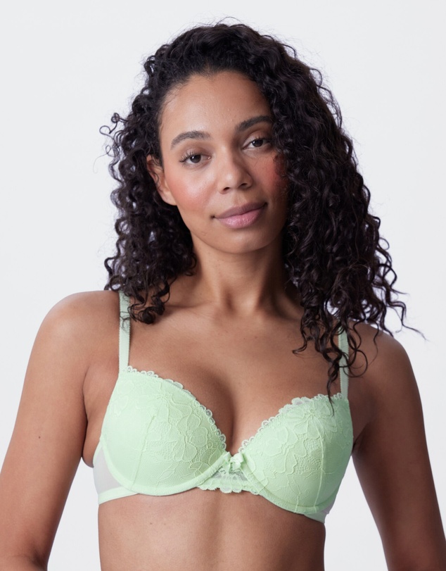 Bras N Things - Isla Push Up Bra - Light Green