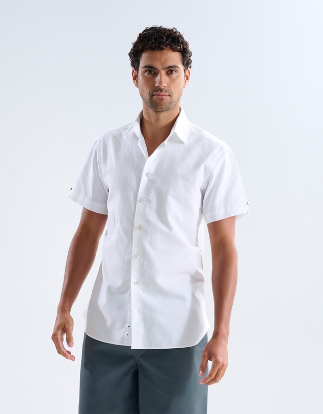 3 Wise Men - 3 Wise Men Coastline Linen Short Sleeve Shirt