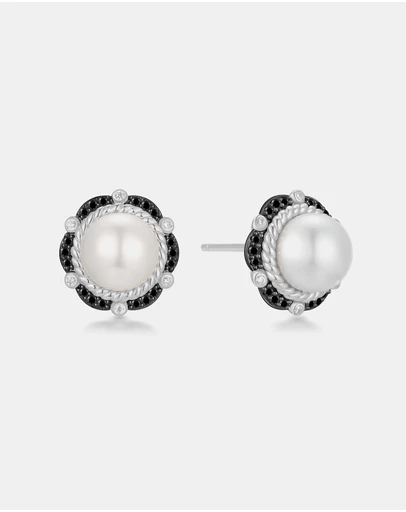 Ania Haie - Two-Tone Shell Pearl Bloom Stud Earrings