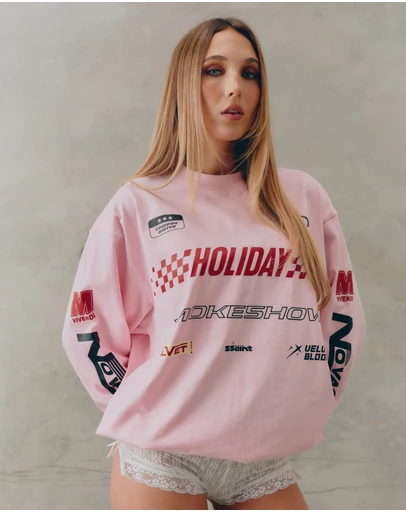 SSAINT - Signature Moto Tee Pink