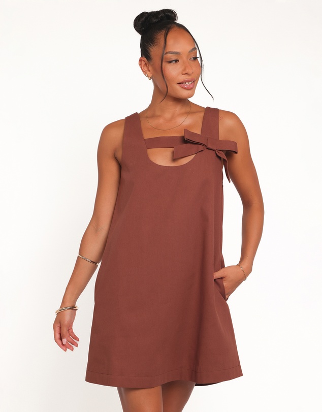 Petal & Pup - Elyria Mini Dress - Brown