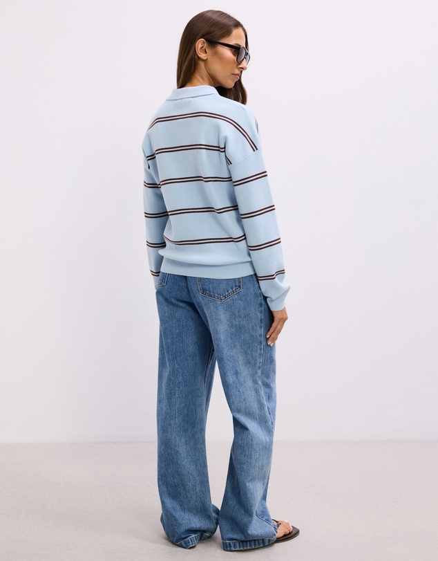 The Fated - Marlo Stripe Knit Polo