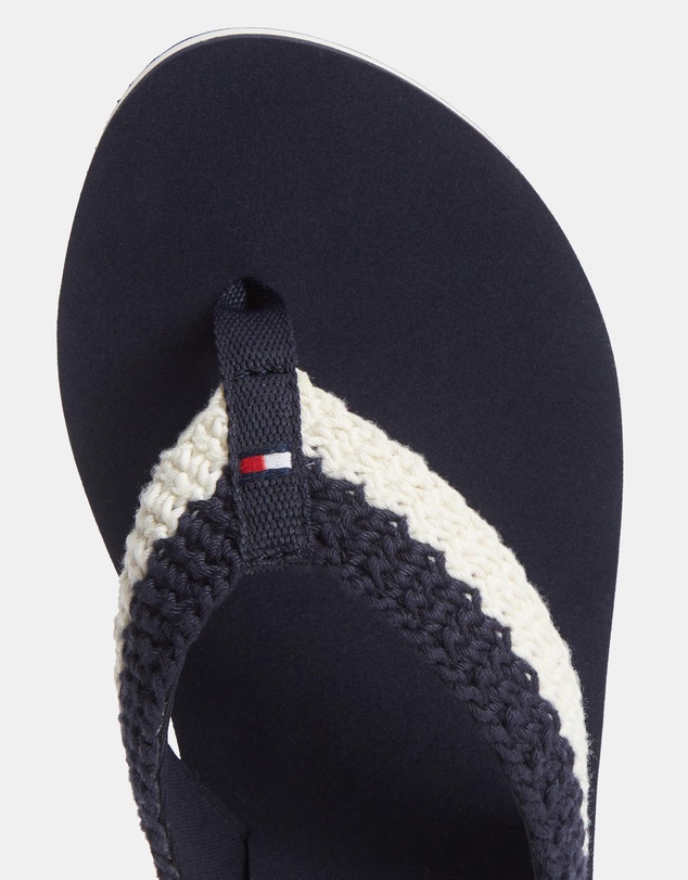 Tommy Hilfiger - Derya Wedge Crochet Summer Sandals - Women's