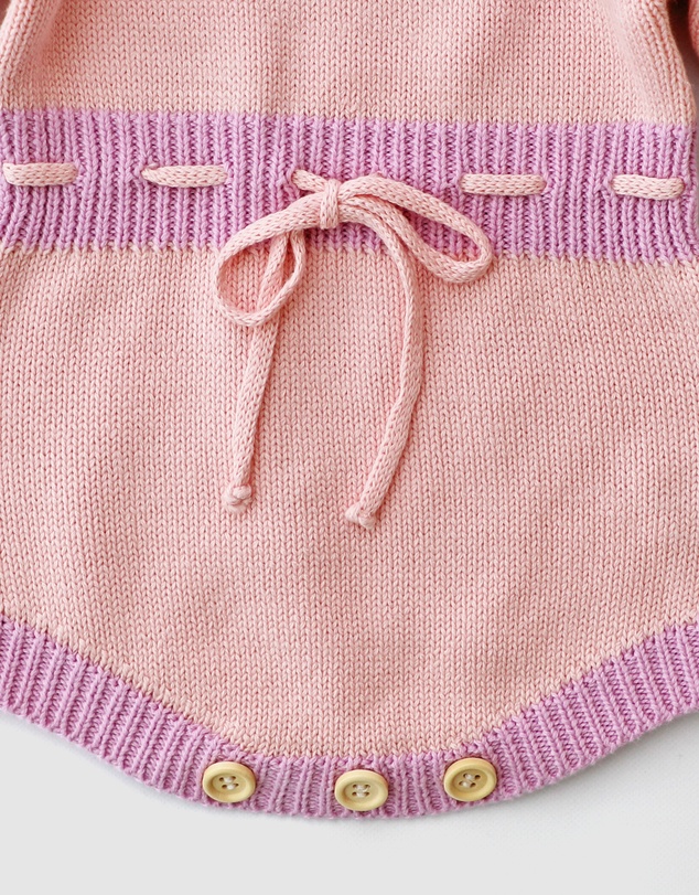 WITH LOVE FOR KIDS - Long Sleeve Knitted Romper - Babies