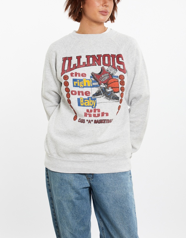 Vintage by The Real Deal - Pre Loved - 90s Illinois Basketball Sweatshirt