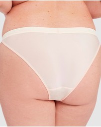 Sans Complexe - Arum Gloss Tanga Side Lace Hipster Brief