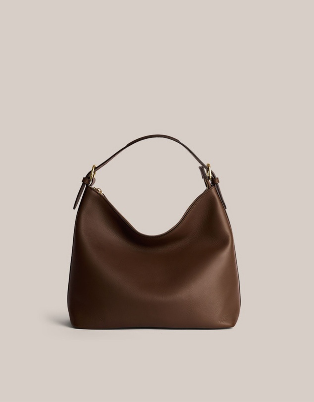 VESTIRSI - Harper Chocolate Leather Hobo