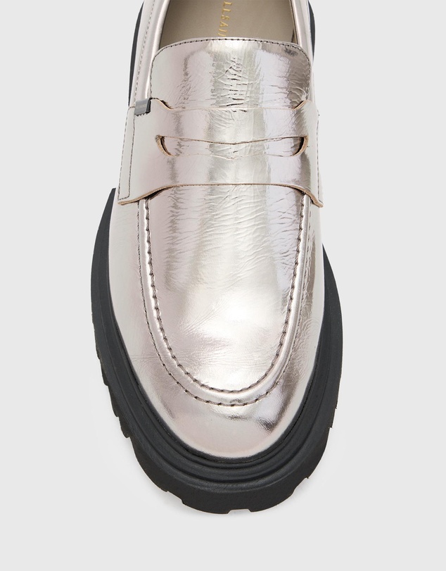 AllSaints - Lola Metallic Loafers - Women's