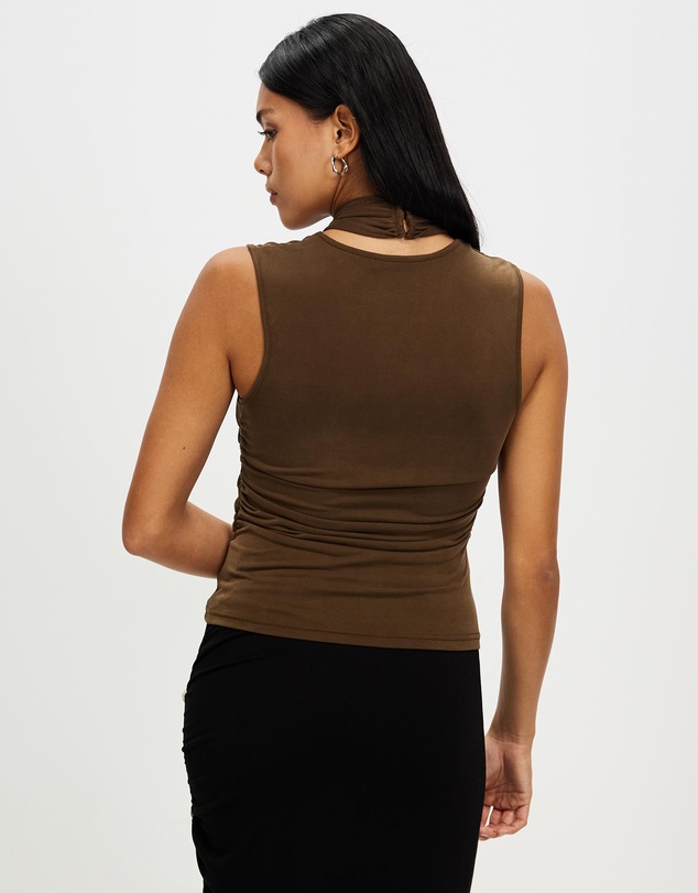 Third Form - Wisteria Wrap Neck Tank Top