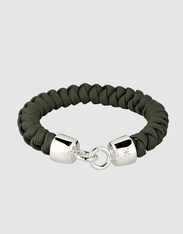 Kuzzoi - Olive Twisted Rope Cord Bracelet