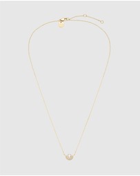 Rosefield - Modern Pearl Circle Gold-Tone Necklace