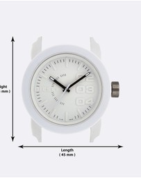 Diesel - Double Down S44 White Analogue Watch