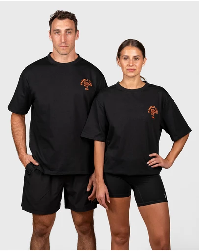 TWL - Lifestyle Oversized T-Shirt Tiger Faded Black/Tangerine