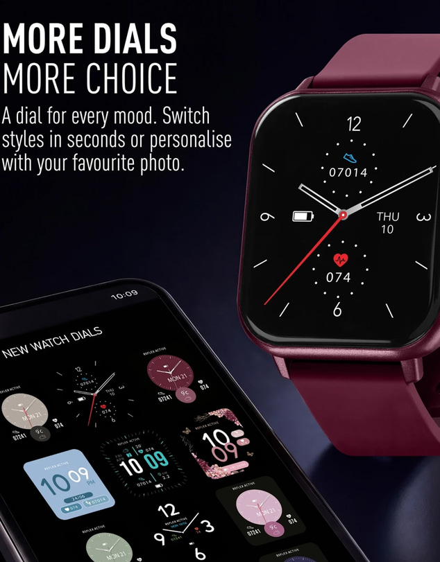 Reflex Active - Nexus Lite Burgundy Smart Watch