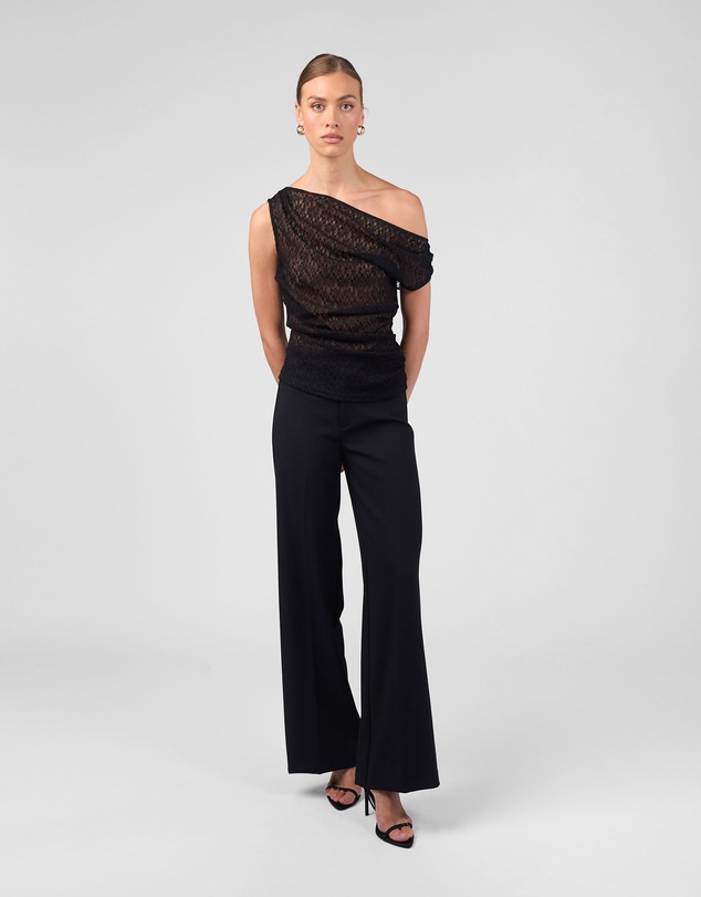MVN - One Shoulder Lace Top