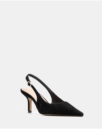 Wittner - Leia Suede Leather Slingbacks
