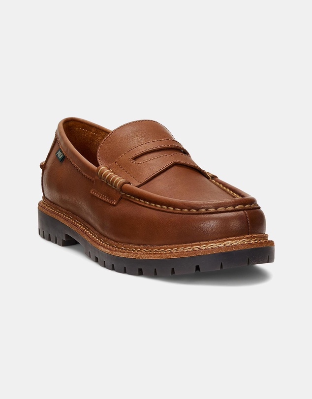 Polo Ralph Lauren - Jett Lug-Sole Leather Penny Loafers - Men's