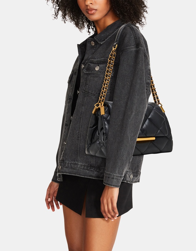 Steve Madden - BColette Black/Gold Shoulder Bag