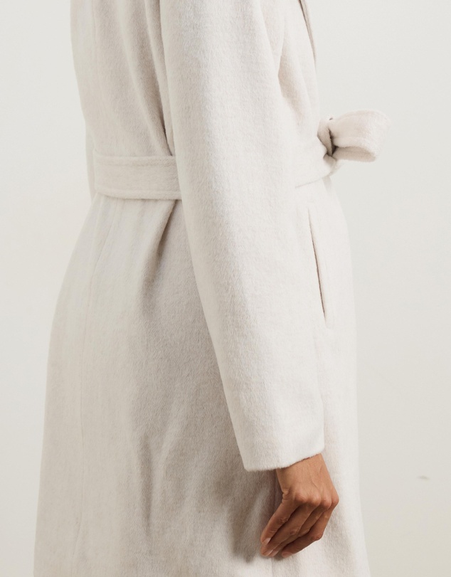 Atmos&Here - Dune Wool Blend Shawl Collar Coat