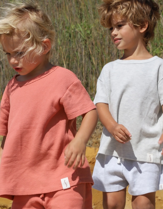 All Fenix - Mini Waffle Shorts - Babies-Kids