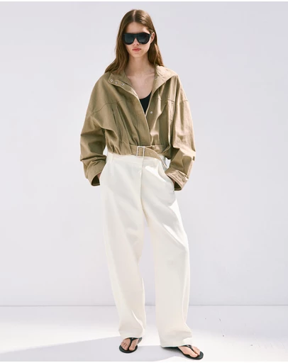 M.N.G - Asymmetric Cotton Trousers