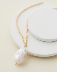 Carly Paiker - Positano Baroque Pearl Pendant Necklace