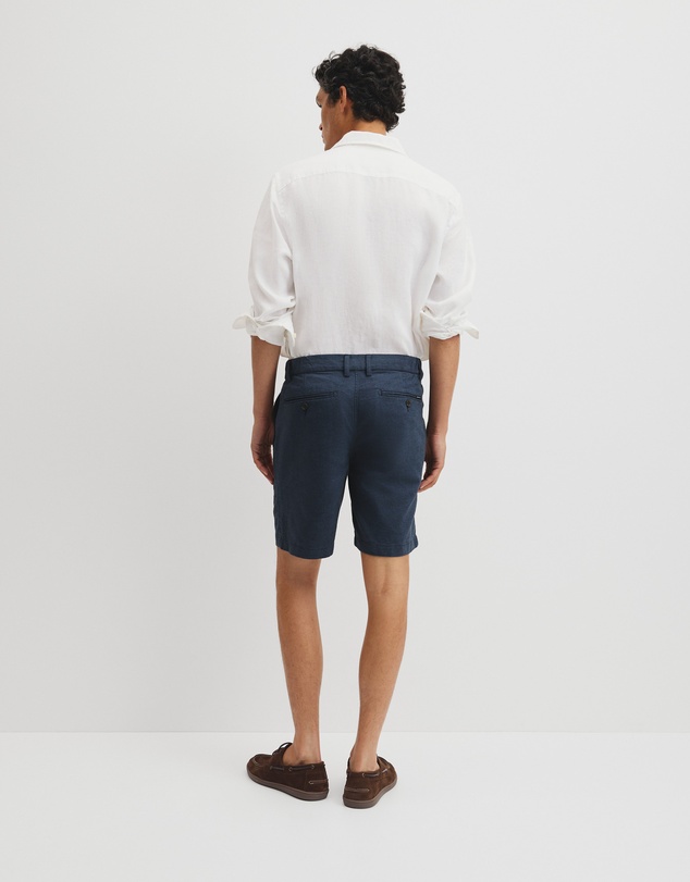 Country Road - Cotton Linen Stretch Textured Short