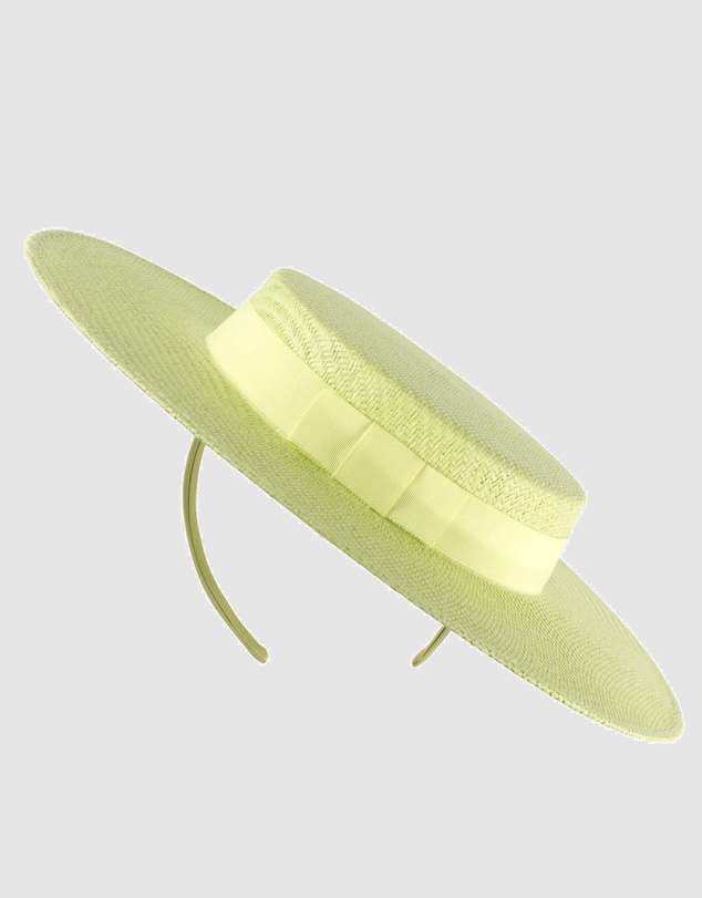 Max Alexander - Lime Boater Hat