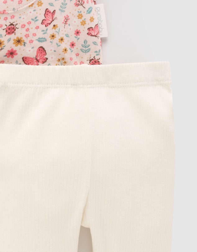 Purebaby - Cosy Dress and Leggings Set -Kids-Babies