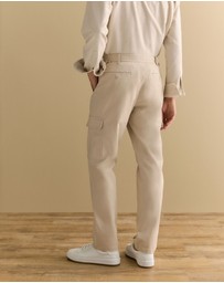 Trenery - Cotton Twill Cargo Pant in Fawn