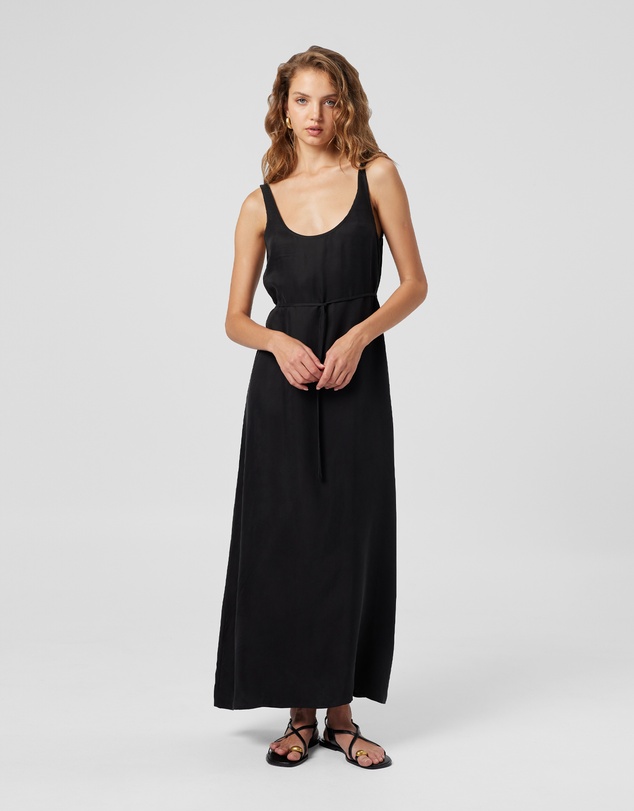 MVN - Pepperwood Cupro Scoop Neck Dress