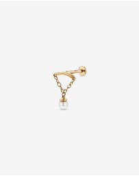 Michael Hill - Cultured Freshwater Pearl Floating Single Helix in 10kt Gold
