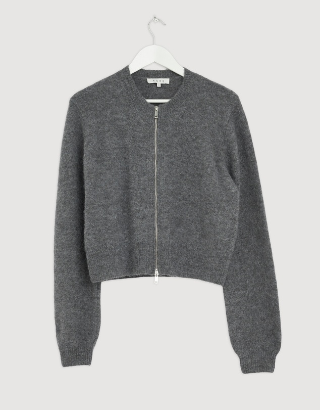 Revibe - Repaired AERE Maely Knit Bomber Cardigan - AU 12